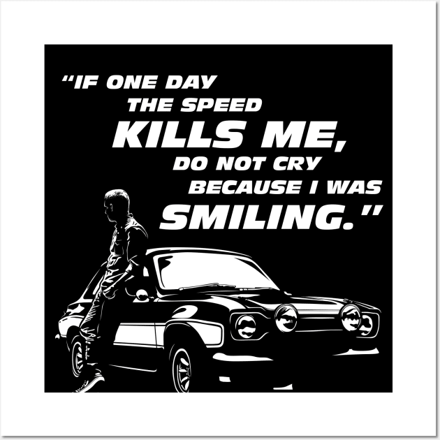 The Speed Kills Me Wall Art by zurcnami